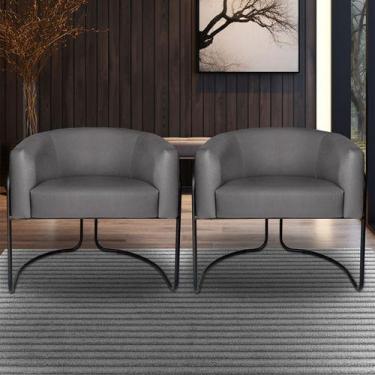 Imagem de Kit 2 Poltronas Sofia Luxo Moderna Para Escritório De Advocacia - BZ H