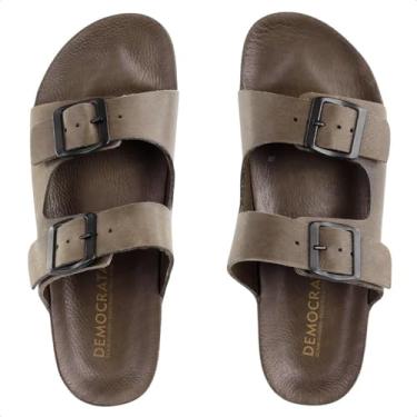 Imagem de Sandália de Couro Democrata Masculina Easy Weekend Smoke 514101-003 42