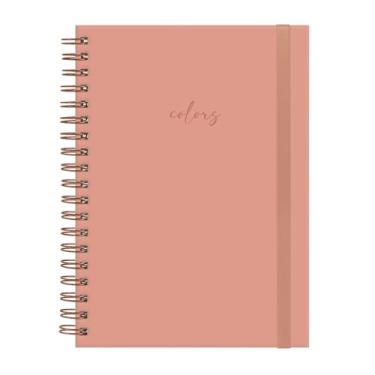 Imagem de Caderno Colegial Plus Solid Colors Pessêgo 1 Matéria