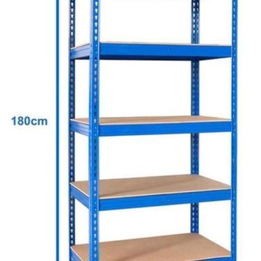 Imagem de Estante Organização Multiuso Aço Mdf 180X90X45Cm Até 1375Kg - Spaceo