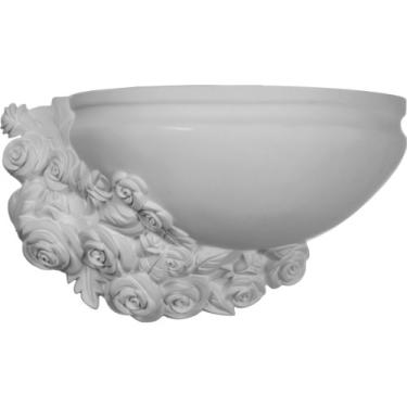 Imagem de Ekena Millwork Sconce SCO17X10X08RO-L, Primed de Fábrica Branca