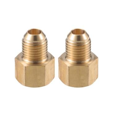 Imagem de VekAuto Conector de lavadora de pressão, G1/10.2 cm para M14x1.5 adaptador macho e fêmea conector de mangueira de parafuso de latão universal para lavadora de pressão conexão rápida latão tom cobre