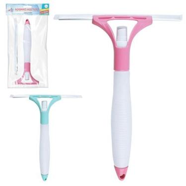 Imagem de Rodo Limpa Vidros Spray Recipiente com Borrifador Rodinho - zein, Rosa