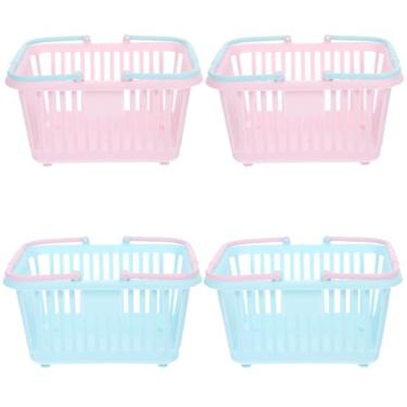 Imagem de Toddmomy Cesta De Compras Infantil, 4 Peças, Mini Cestas Plástico Para Meninos E Meninas, Brinquedos Faz Conta