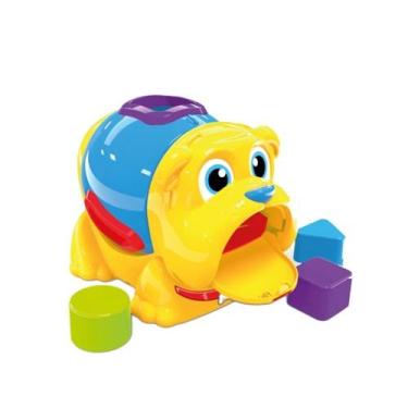 Imagem de Brinquedo para Bebês - Cachorrinho Bulldog Didático - 18cm - Jp Brink