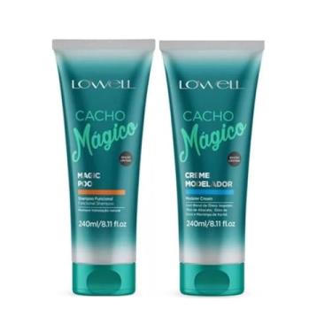 Imagem de Kit Cacho Mágico Shampoo Funcional 240 ml + Creme Modelador 240 ml Lowell