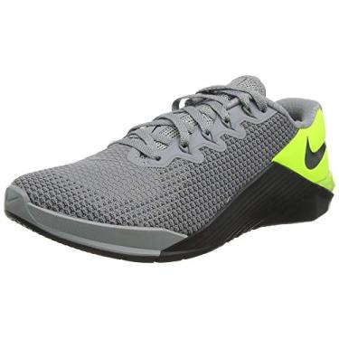Imagem de Tênis de Treino Masculino Nike Metcon 5 Aq1189-017, Particle Grey/Dk Smoke Grey-barely Volt, 10.5