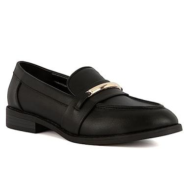Imagem de LONDON FOG Sapato social feminino Corynn Loafer, Preto, 41