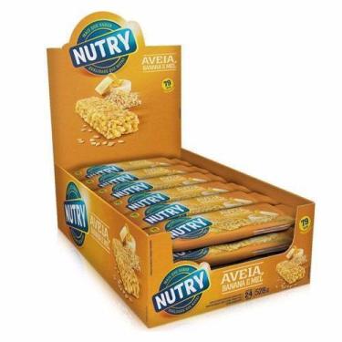 Imagem de Barra de Cereal Nutry Aveia, Banana e Mel 24un 22gr - Nutrimental