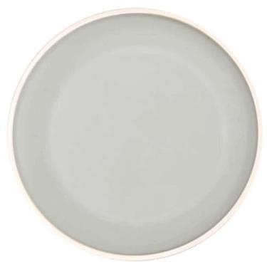 Imagem de Jogo 24 Pratos De Sobremesa Melamina Class Cinza 21,5cm Wolff Cozinha Restaurante Buffet Servir Petiscos