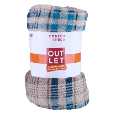 Imagem de Manta Camesa Casal Xadrez 180 cm x 200 cm