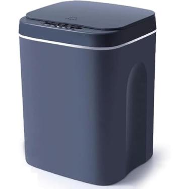 Imagem de Lixeira Com Sensor Inteligente 12l / 14l / 16l, Lixeira Com Sensor Inteligente, Cestos De Lixo Retangulares Para Banheiro, Penteadeira, Quarto, Cozinha, Sala De Artesanato, 14L