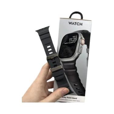 Imagem de Pulseira Esportiva De Silicone Para iWatch Ultra2 Apple Watch 46mm 49m