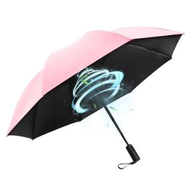 Imagem de Guarda-chuva WOOLALA portátil com ventilador UPF 50+ Sun Rain 2600mAh
