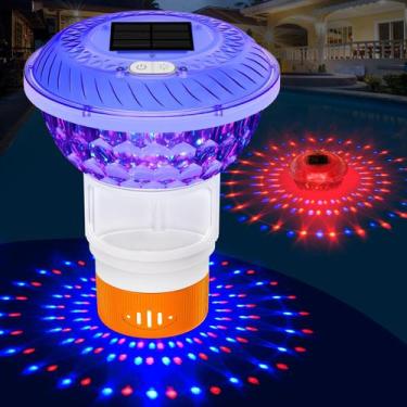 Imagem de Chsuiwe Solar Floater Chsuiwe Solar com show de luzes coloridas
