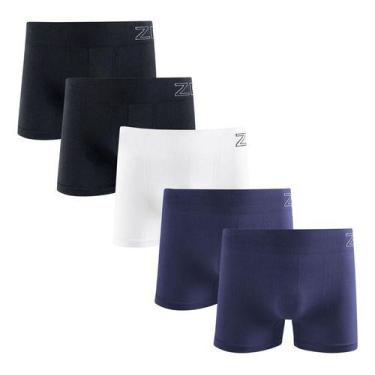 Imagem de Kit 5 Cuecas Boxer Zee Rucci Masculina Microfibra Poliamida - Zee Rucc