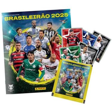 Imagem de Álbum Brasileirão 2025 + 100 Figurinhas 20 Envelopes - Panini