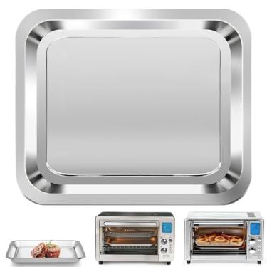 Imagem de Frigideira a ar para fritadeira Emeril Lagasse Everyday 360 Air Fryer, 30.0 cm × 25.4 cm, acessórios para fritadeira a ar de aço inoxidável, peças de reposição, bandeja coletora, não serve para Emeril