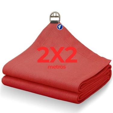 Imagem de Lona Tela 90% Sombra Garagem Jardim Camping 2x2 Pergolado Toldo Sombri