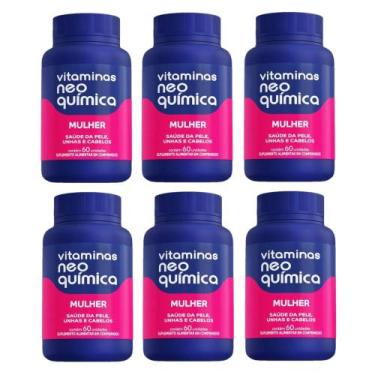 Imagem de Kit 6 Vitaminas A-Z Mulher Com 60 Comprimidos - Neo Química