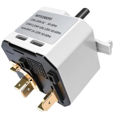 Imagem de WP3398095 Interruptor de pressão para iniciar, compatível com o interruptor de pressão para iniciar secador Kenmore Whirlpool. Peça de reposição OEM para secadoras de roupas