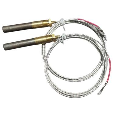 Imagem de Geradores Termopilares 61.0 cm 1950-001 750 Millivolt Q313A para Aquecedor de Água a Gás/Lareira/Fritadeira a Gás/Forno, Termopar de Cluster de Resistência a Temperatura 750 para Lareira