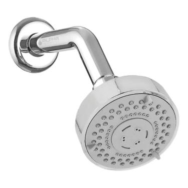 Imagem de 2X Ducha Chuveiro Aquecedor Solar Gás Flat 5 Jatos Articulad