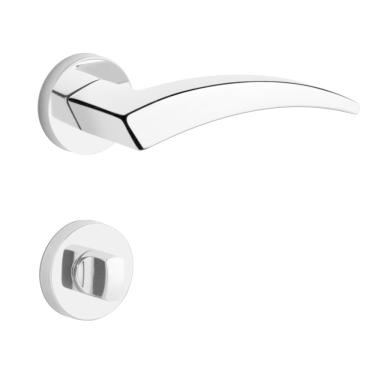 Imagem de Fechadura para Banheiro Flexa 55mm Cromado - 42-2444 - LOCKWELL