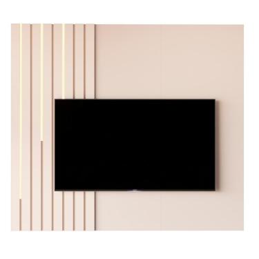 Imagem de Painel Suspenso Boto 1.4 Com Led Sala Para Tv Até 58 Off White