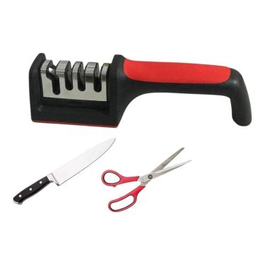 Imagem de Afiador Amolador De Facas E Tesouras 4 Em 1 Profissional