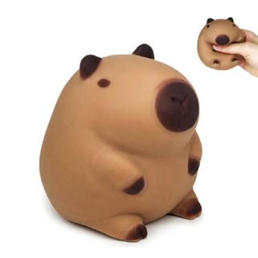 Imagem de Kit 2 Squishy Capivara Alívio Estresse Apertar Anti-stress - Generica