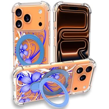 Imagem de Jolook Capa fina e fina com suporte para telefone 99 Pro - flor roxa dos sonhos