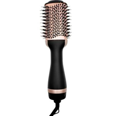 Imagem de Escova Secadora Modeladora 3 em 1, 1000W, Cerâmica, 32,5x6x11cm, 3 Níveis de Temperatura, Cabo Giratório 360°, Aquecimento Rápido 30s