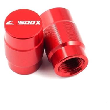 Imagem de Compatível com CB500X CB 500 X CB 500X 2013-2022 2021 2020 Acessórios de motocicleta Suporte lateral para pé Ampliar Pad & Valve Caps (Red-ValveCaps)