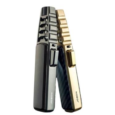 Imagem de F Jobon Upscale Jet Isqueiro Maçarico Fixo Chama Metal Super Fino Port