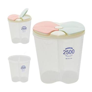 Imagem de Porta Condimentos Cereais Grãos 2 Partes Alimento Lavanderia Sabão - C