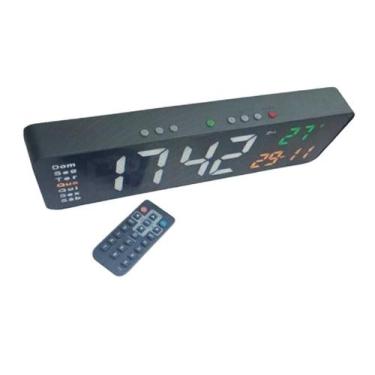 Imagem de painel de led cronometro digital vermelho controle bivolt - XT