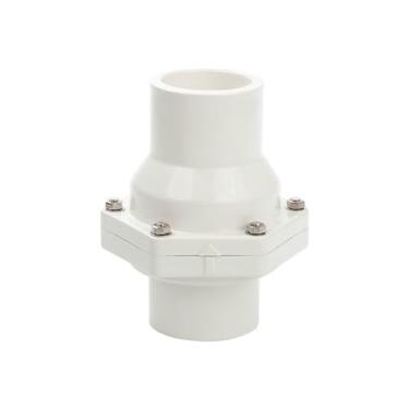 Imagem de Válvula de retenção vertical de pvc válvula unidirecional válvula de retenção de aba pvc acessórios para tubos de válvula de retenção id50mm-200mm branco DWBPGVUN(Id75mm)