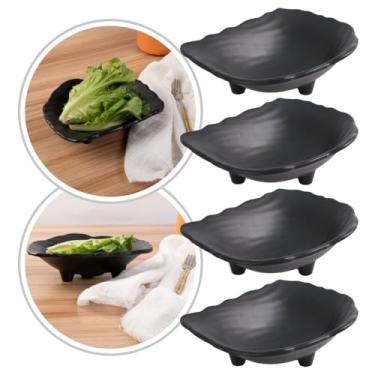 Imagem de Tigela Prato Fundo Melamina Premium Bowl Preto Travessa Oriental Sushi Ceviche Sunomono (4)