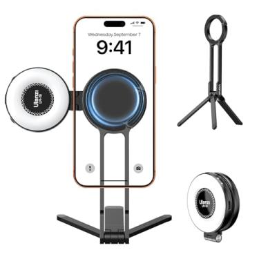 Imagem de ULANZI Suporte magnético para tripé de telefone e luz de selfie magnética para iPhone