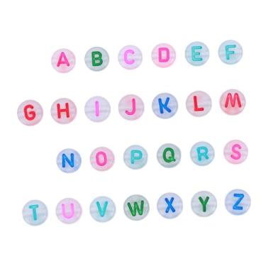 Imagem de Contas luminosas com design de letras DIY brilhantes para acessórios de fabricação de joias de cabelo