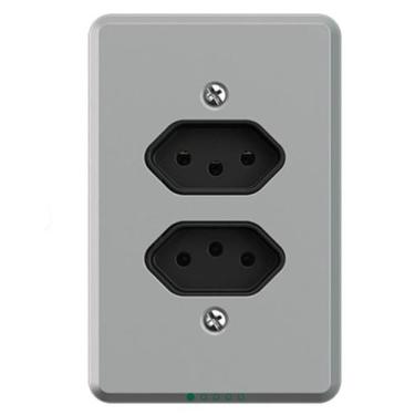 Imagem de Tomada dupla 4 x 2 de embutir 20A 2 P+T unidade Mectronic