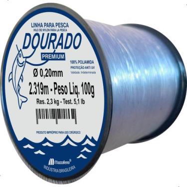 Imagem de Linha Pesca Dourado Premium 100 Gramas Nylon Monofilamento Mazzaferro 