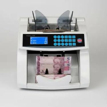 Imagem de Contadora de Cédulas Faz Lotes Identifica cédulas falsas Bivolt Portátil