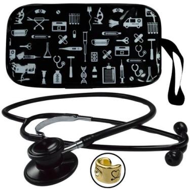 Imagem de Estetoscopio Duplo Duosson Cardiaco Pulmonar Adulto Pediatrico Infanti