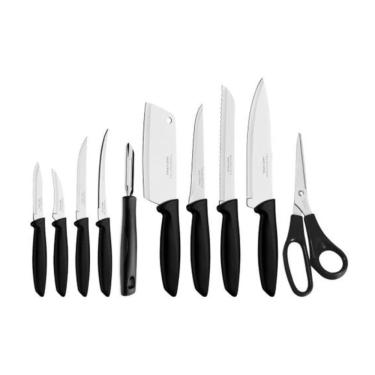 Imagem de Jogo de Facas Tramontina Plenus Preto 10 Peças