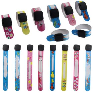 Imagem de Verkelly 16 pulseiras de identificação de segurança para crianças, pulseiras de identificação para meninos e meninas, pulseiras de identificação infantis antiperda com 16 estilos exclusivos para