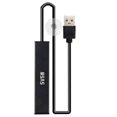 Imagem de HOHOKANG Mini Vara de Aquário Aquecedor Submersível Termostato Aquecedor de Água Salgada/Água Doce Carregamento USB