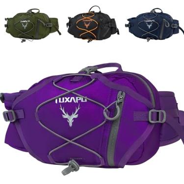 Imagem de Tuxapo Pochete para homens, bolsas de cintura, para corrida, atividades ao ar livre, para ciclismo, caminhadas, viagens, festivais, presentes, Roxa, Small