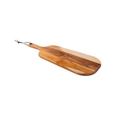 Imagem de Tábua para Pão Tramontina Provence em Madeira Teca FSC com Cabo 48x19 cm
